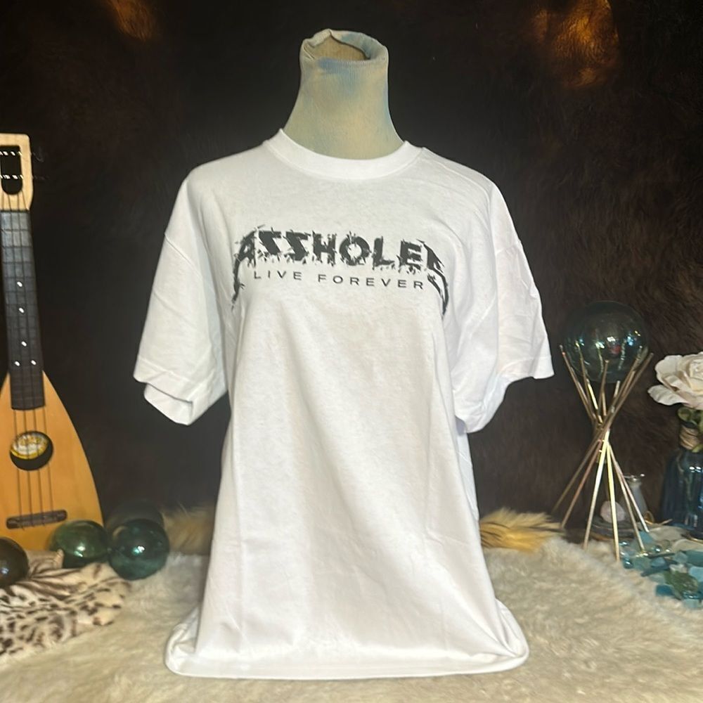 Assholes live forever T-shirt L (2675) NWOT